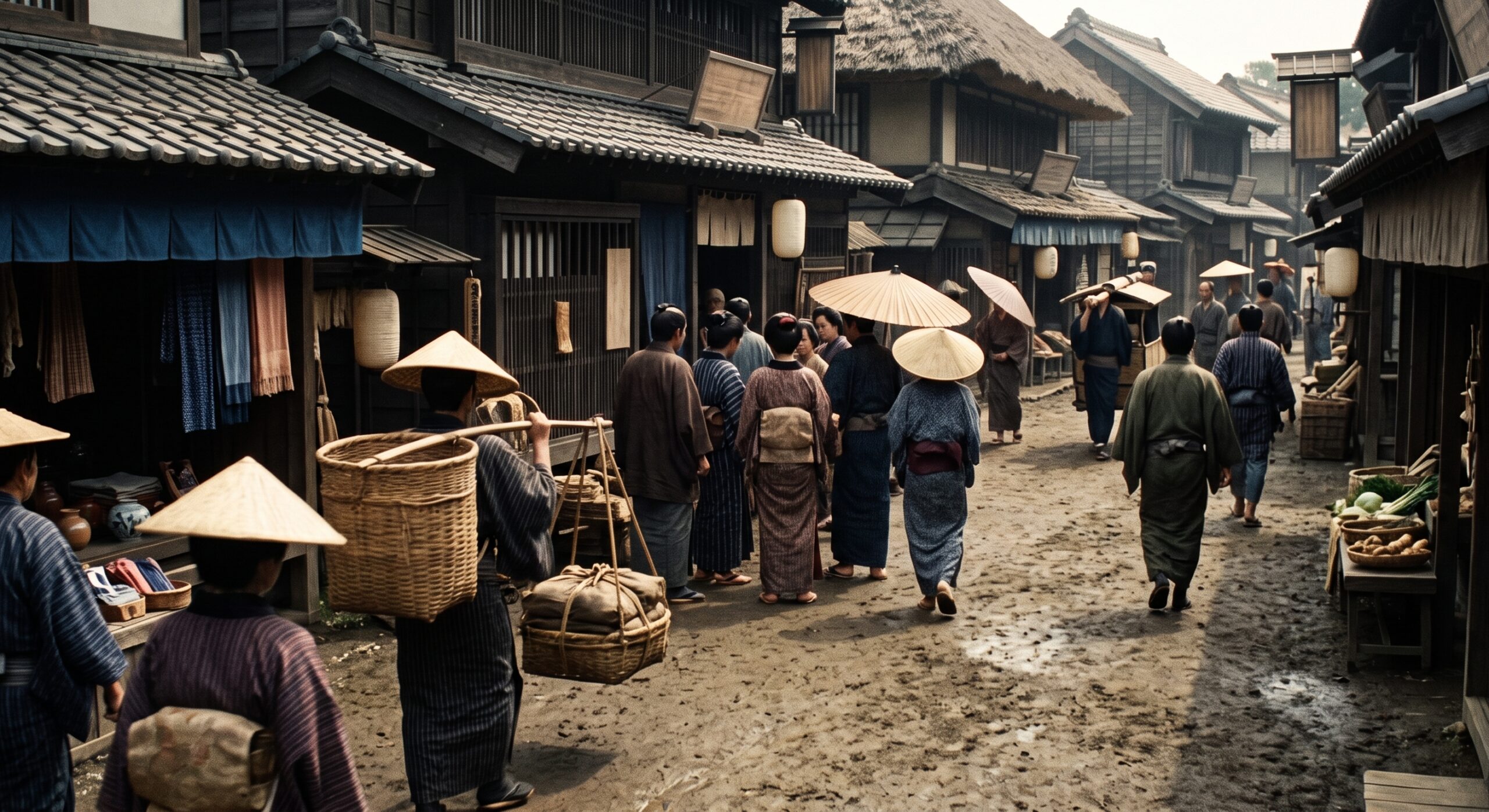 江戸時代の街並み
